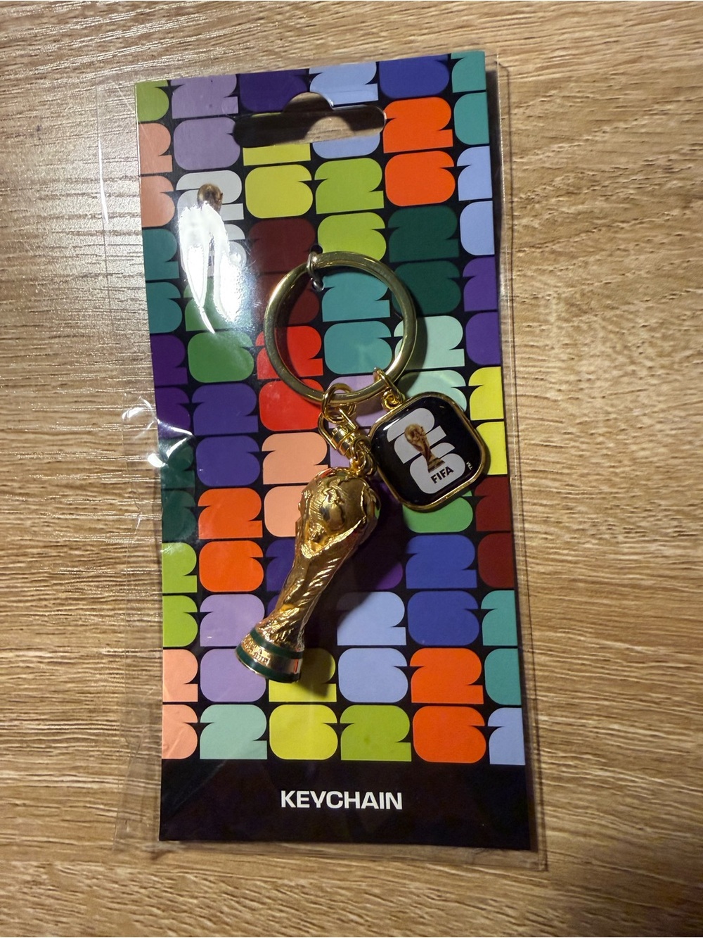 Gold 2026 World Cup FIFA Keychain
